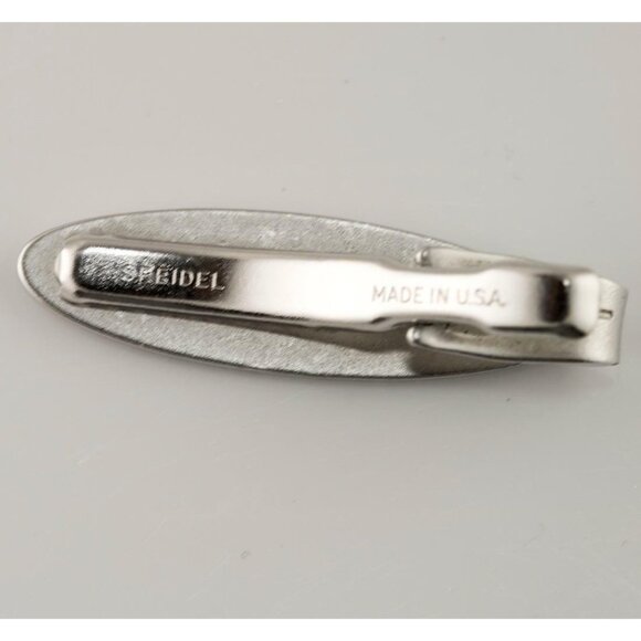 Vintage Speidel Silver Tone Men's Tie Clip Made in USA - Picture 2 of 5